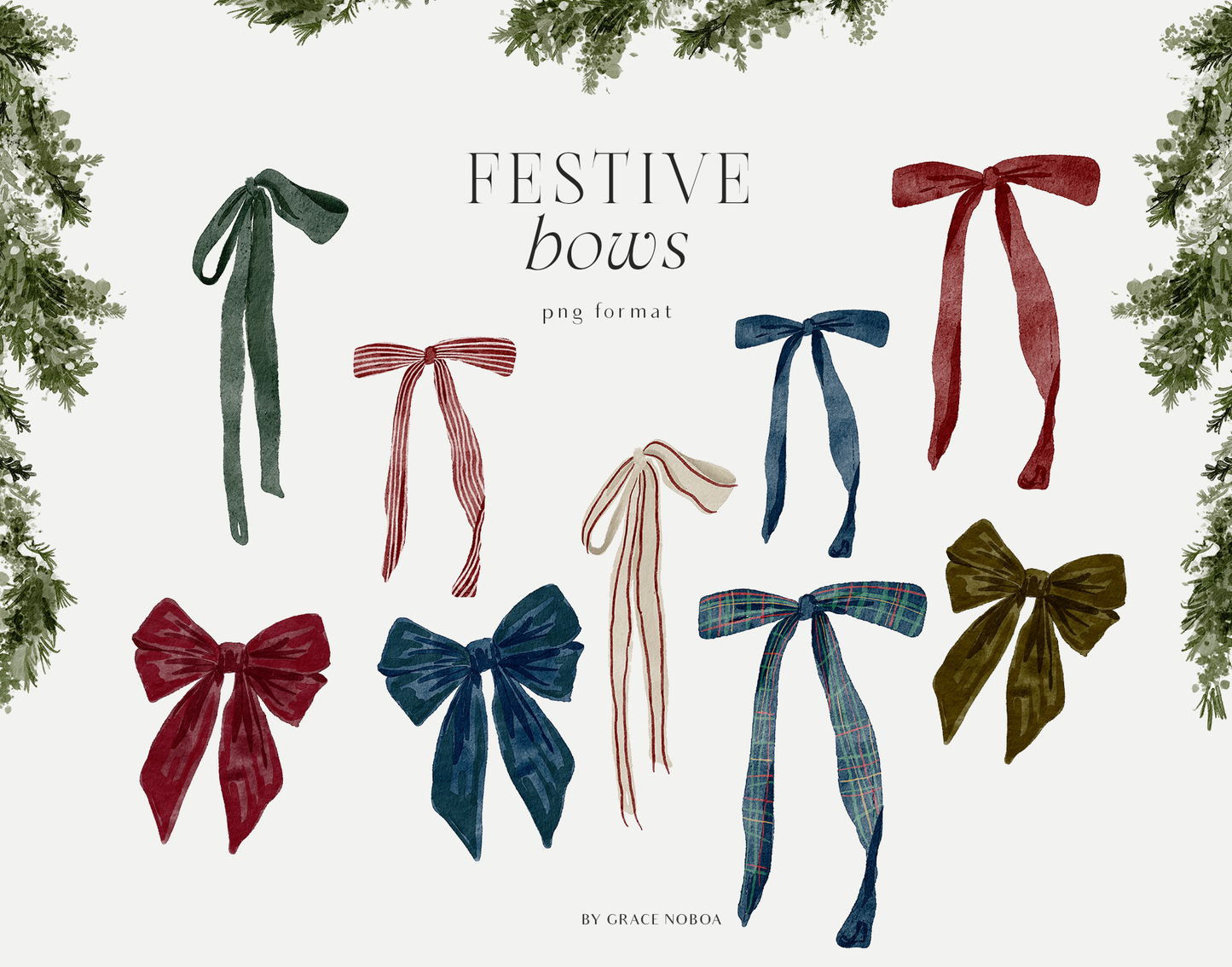 Watercolor classic christmas santa claus nutcracker