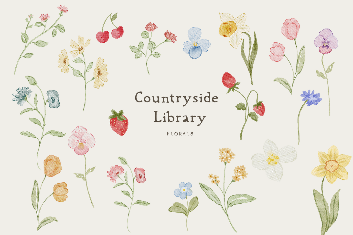 Countryside Checkered plaid Pastel Spring Backgrounds Wallpapers