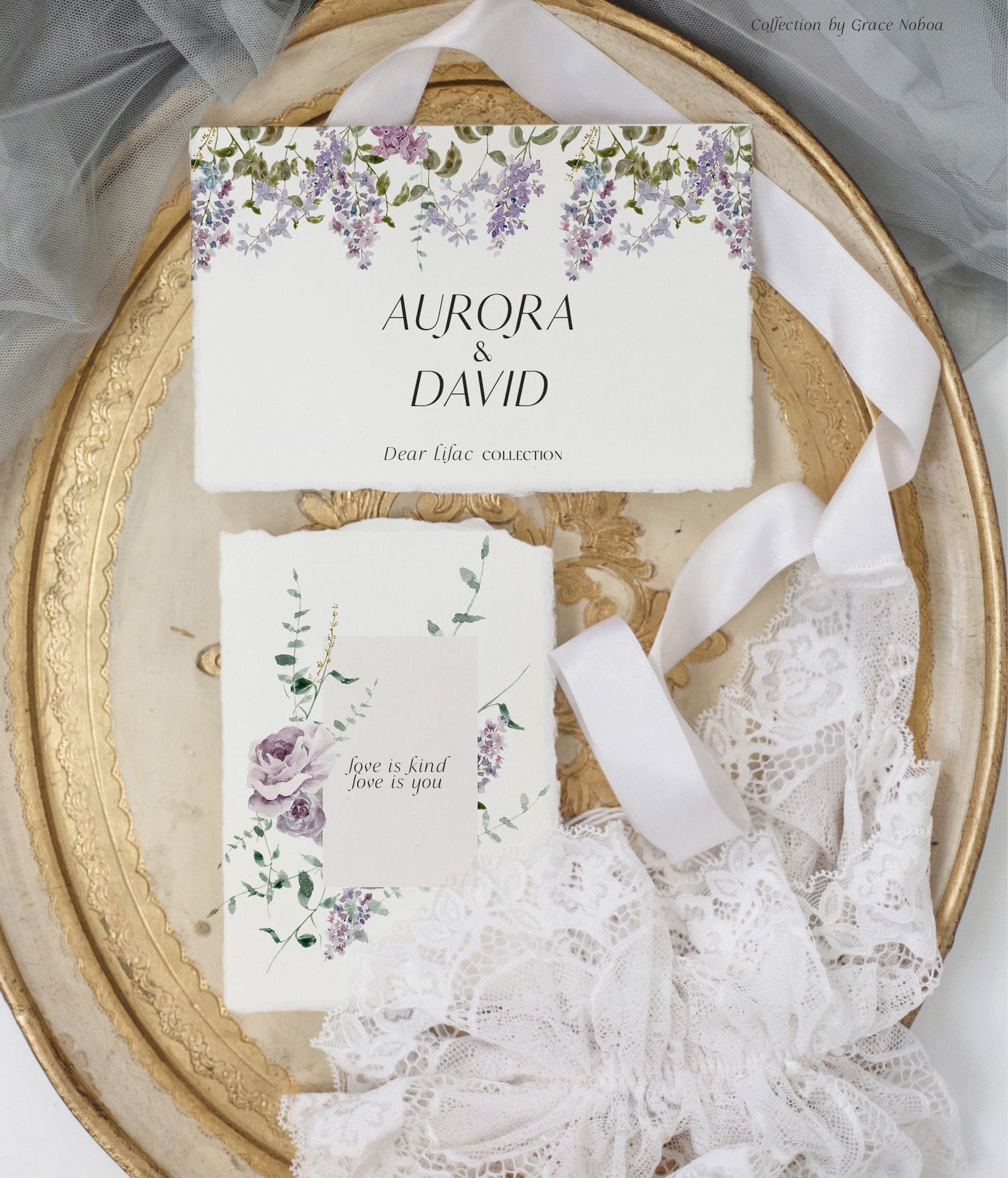 Floral Lilac Watercolor Collection