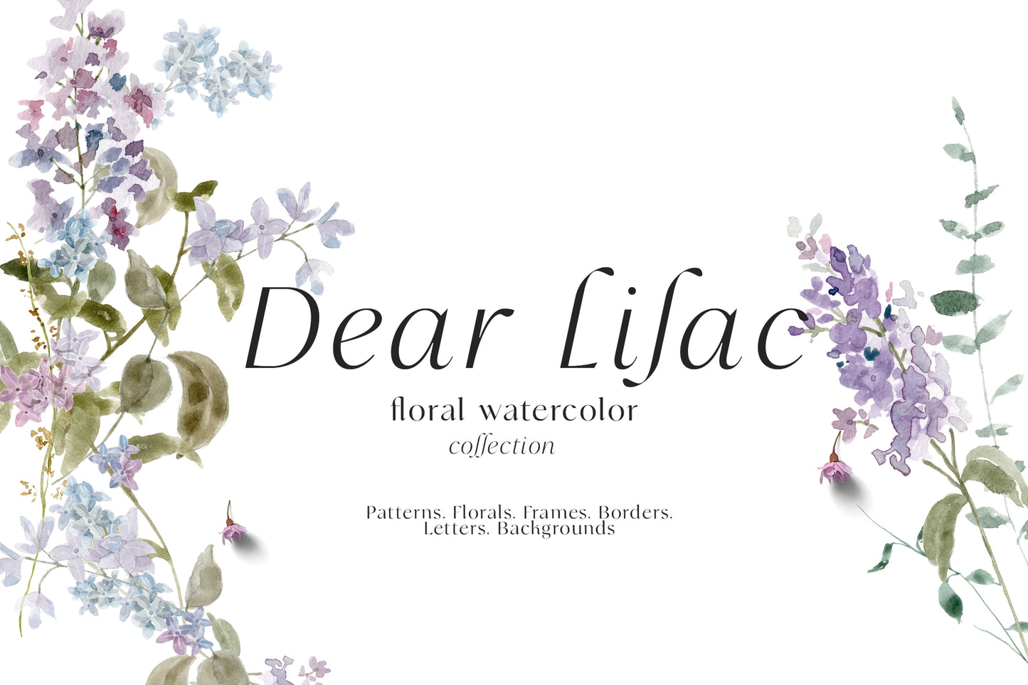 Floral Lilac Watercolor Collection