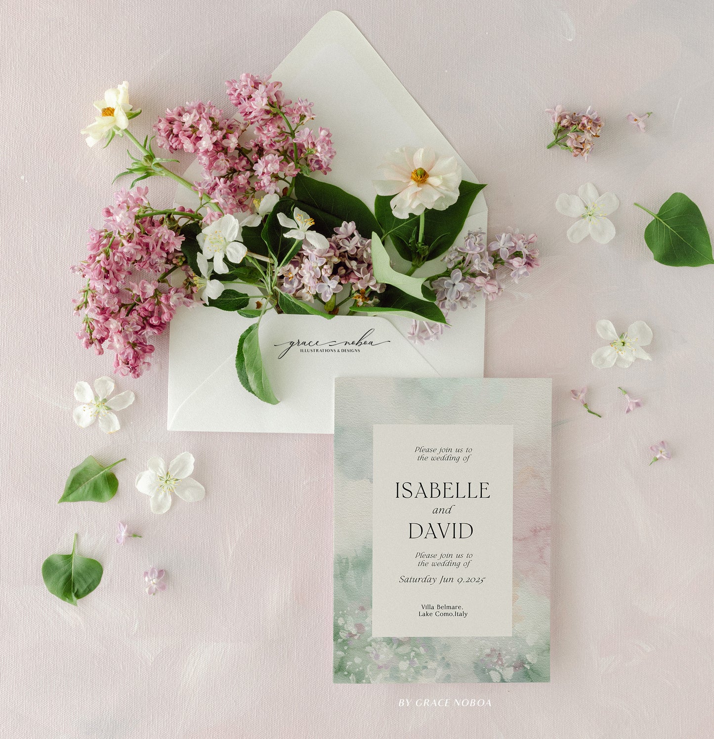 Abstract waterccolor monet inspired background textured posters