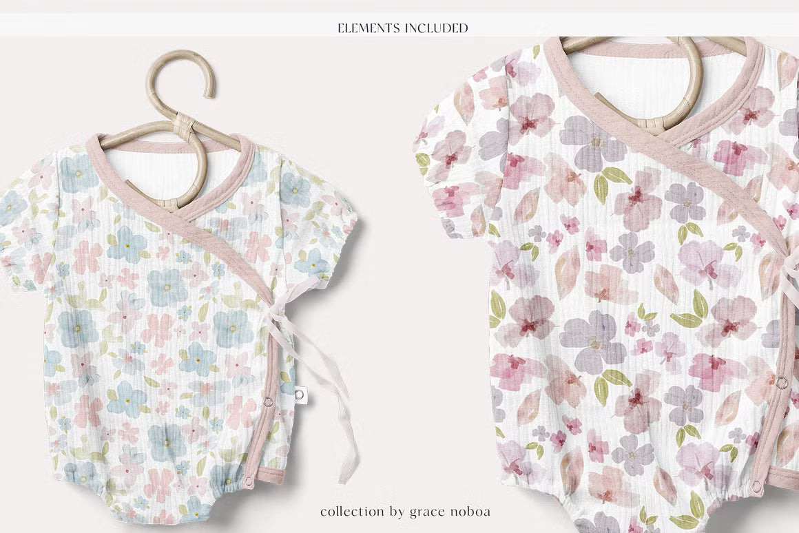 Floral Seamless Patterns background for fabric and wallpaper