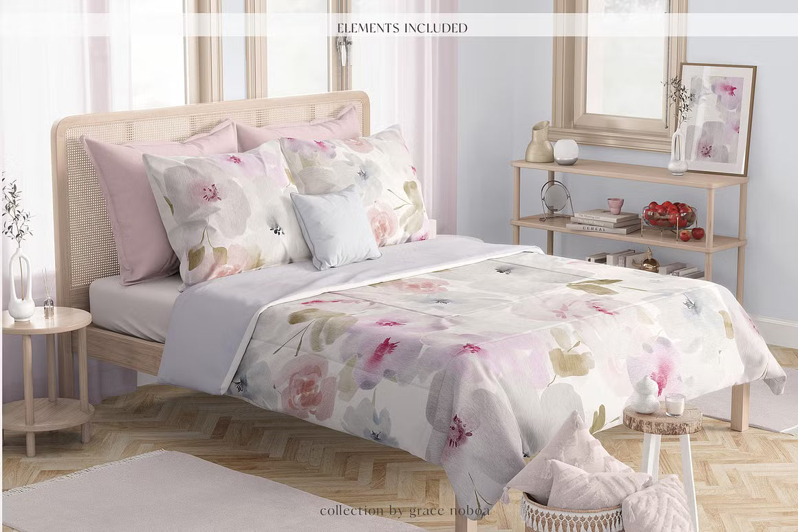 Floral Seamless Patterns background for fabric and wallpaper