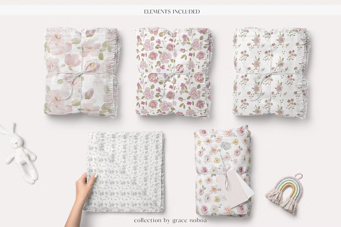 Floral Seamless Patterns background for fabric and wallpaper