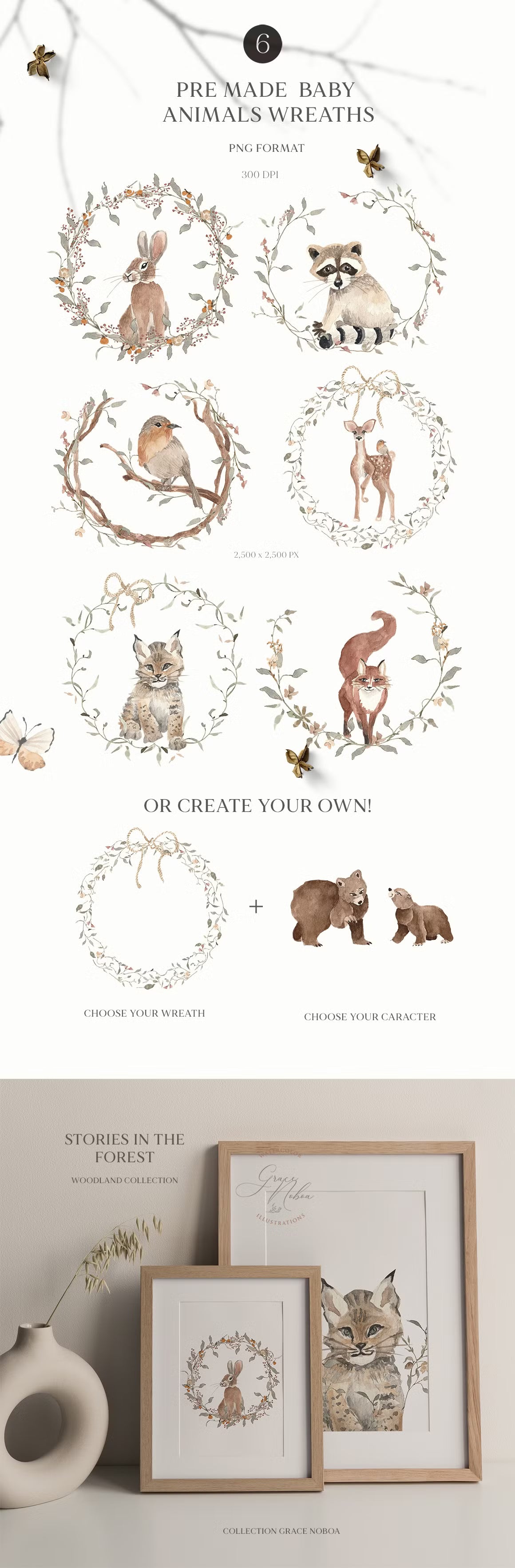 Stories in the Forest Woodland creatures illustrations