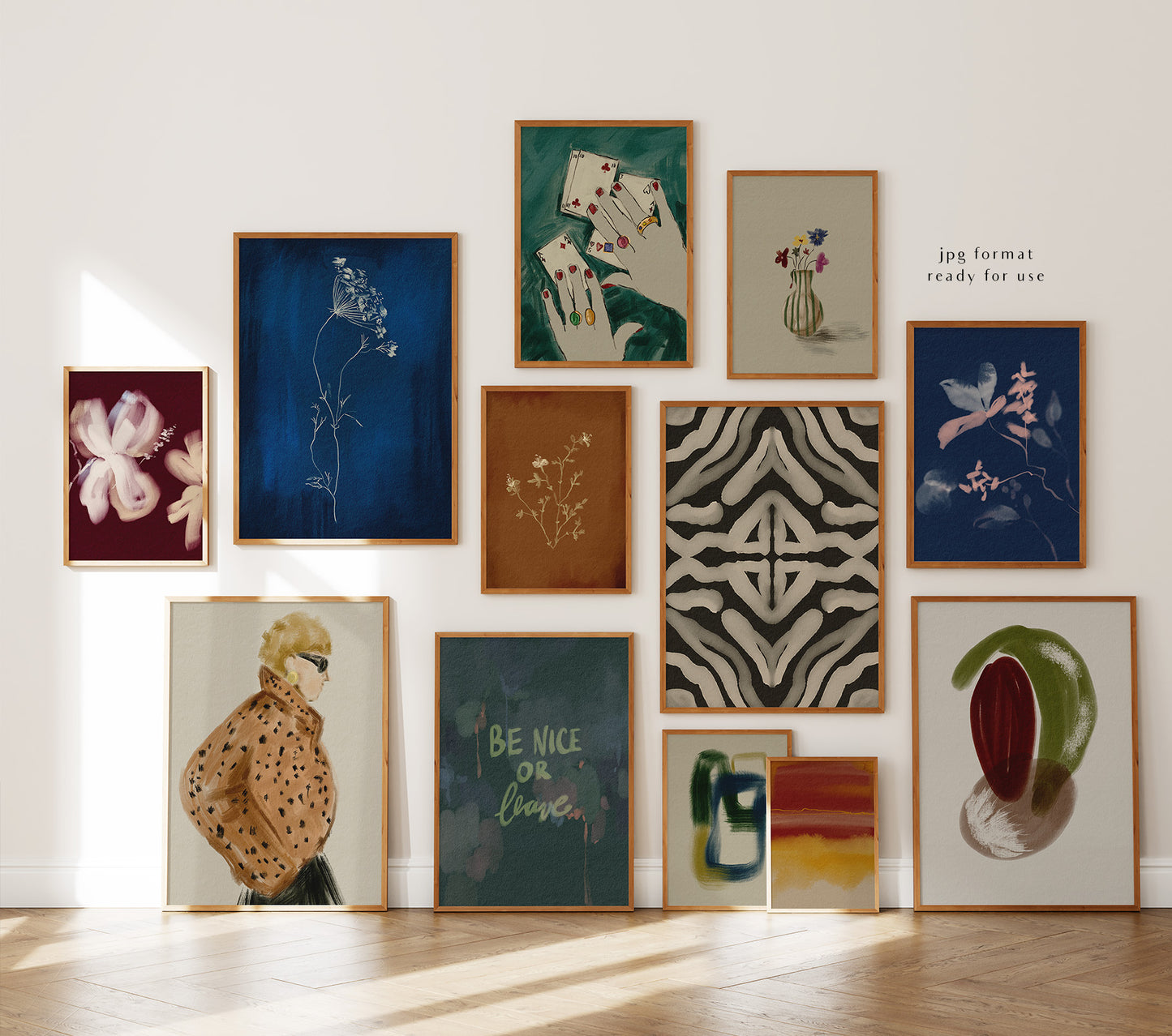 Contemporary modern home decor digital printable wall art posters