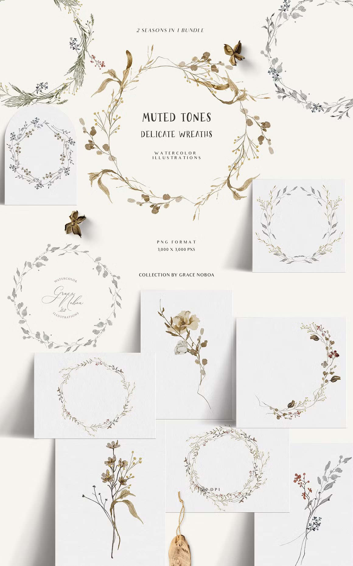 Fall & Winter Woodland Animals set for kids and childrens cliparts