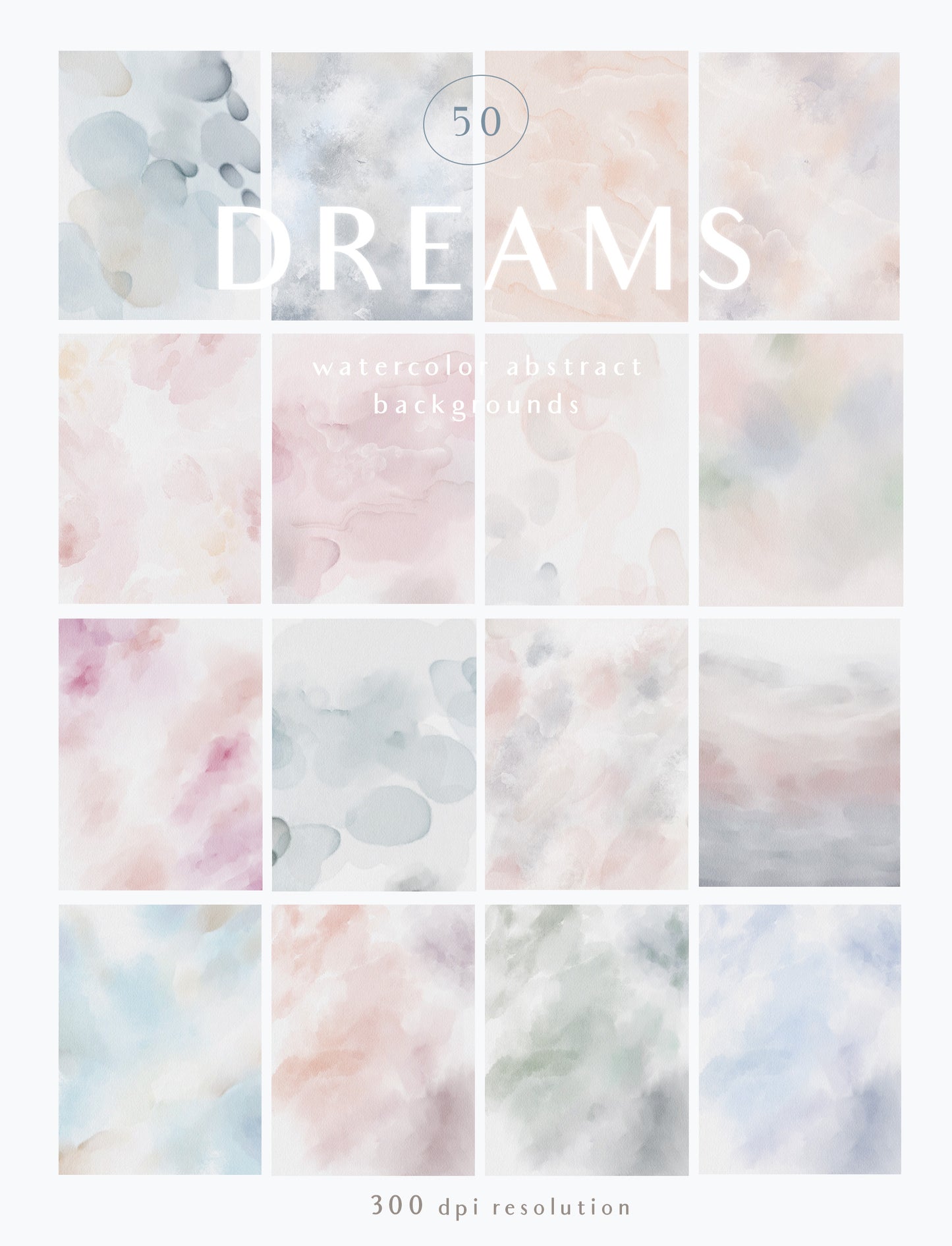 Watercolor soft textured abstract background wallpaper