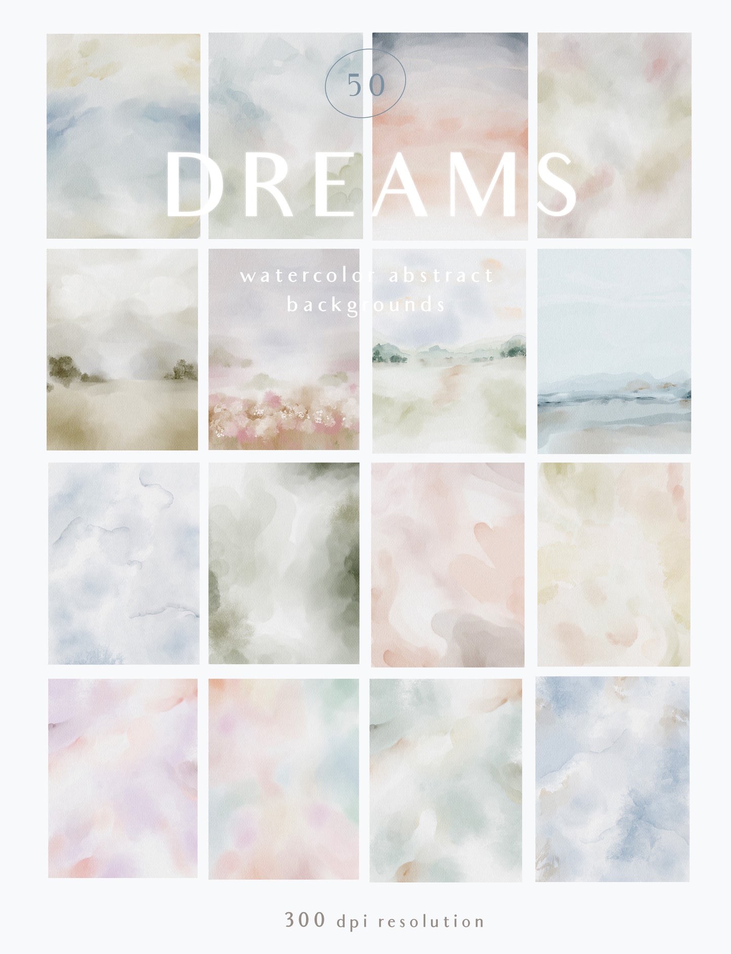 Watercolor soft textured abstract background wallpaper