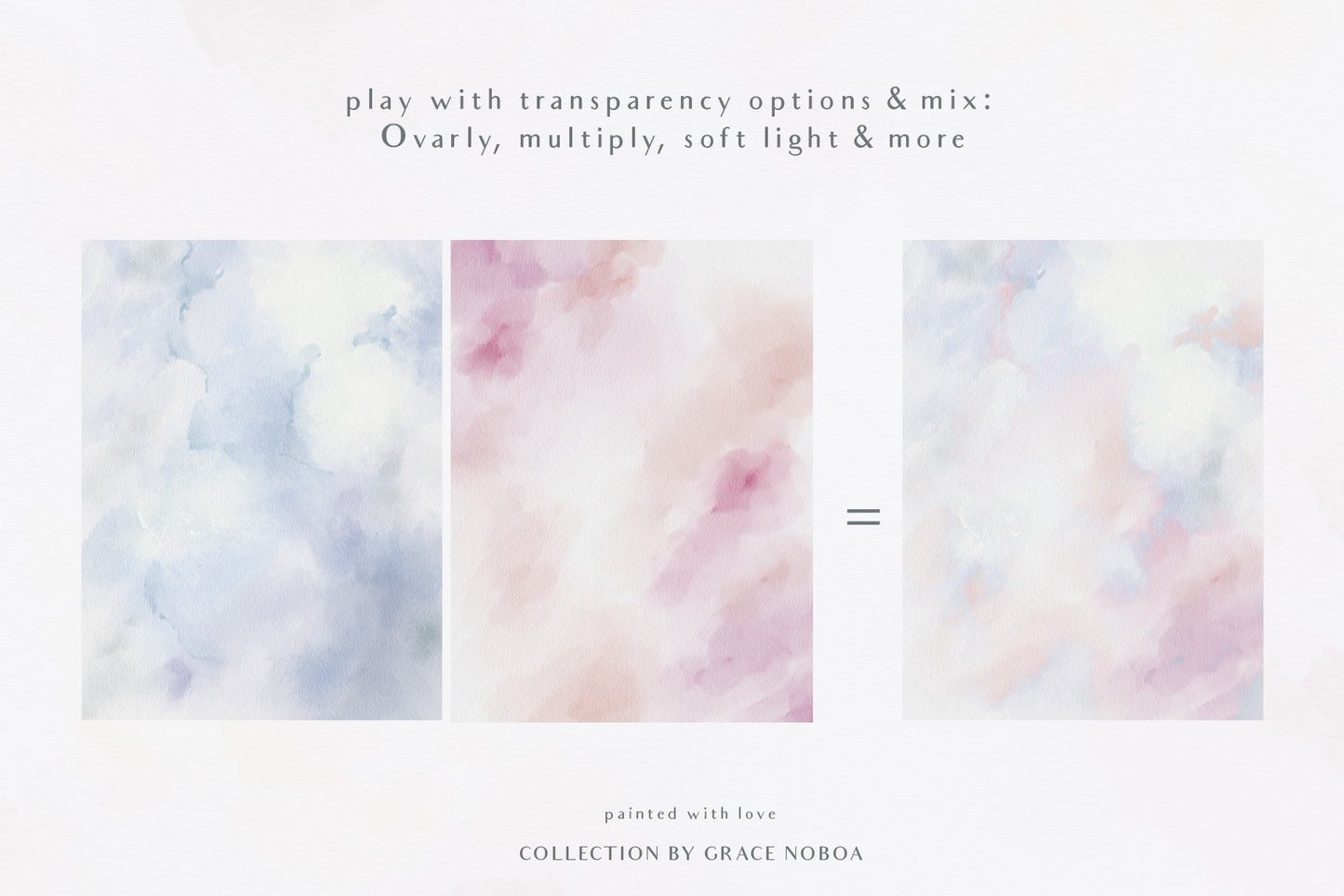 Watercolor soft textured abstract background wallpaper