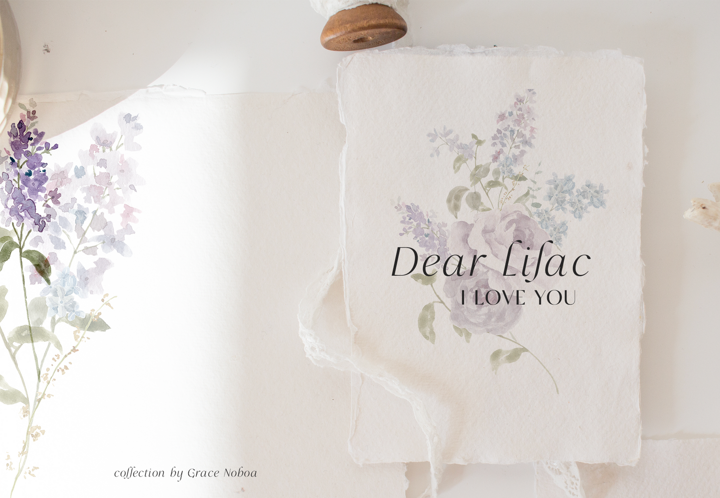 Floral Lilac Watercolor Collection