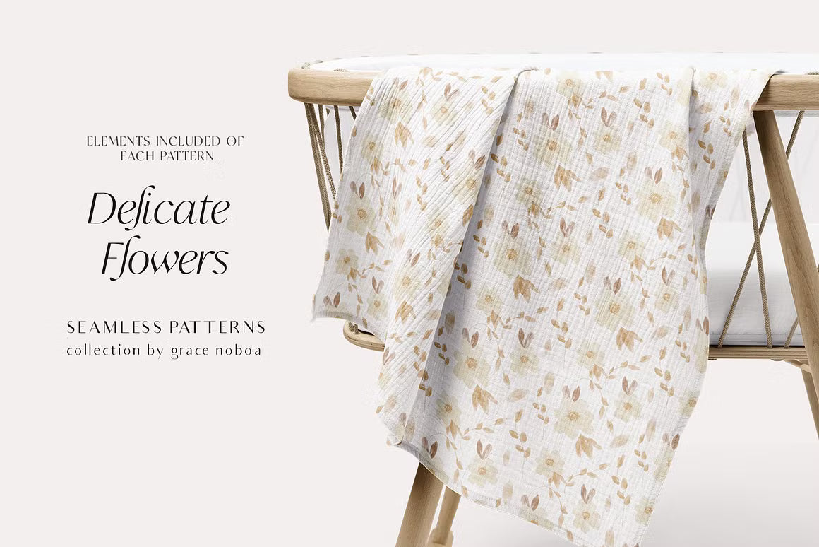 Floral Seamless Patterns background for fabric and wallpaper