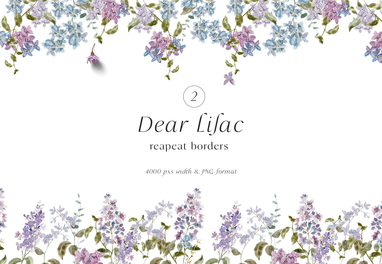 Floral Lilac Watercolor Collection