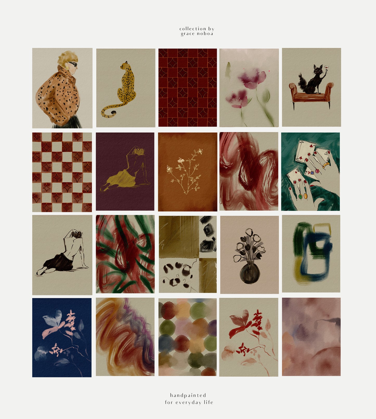 Contemporary modern home decor digital printable wall art posters