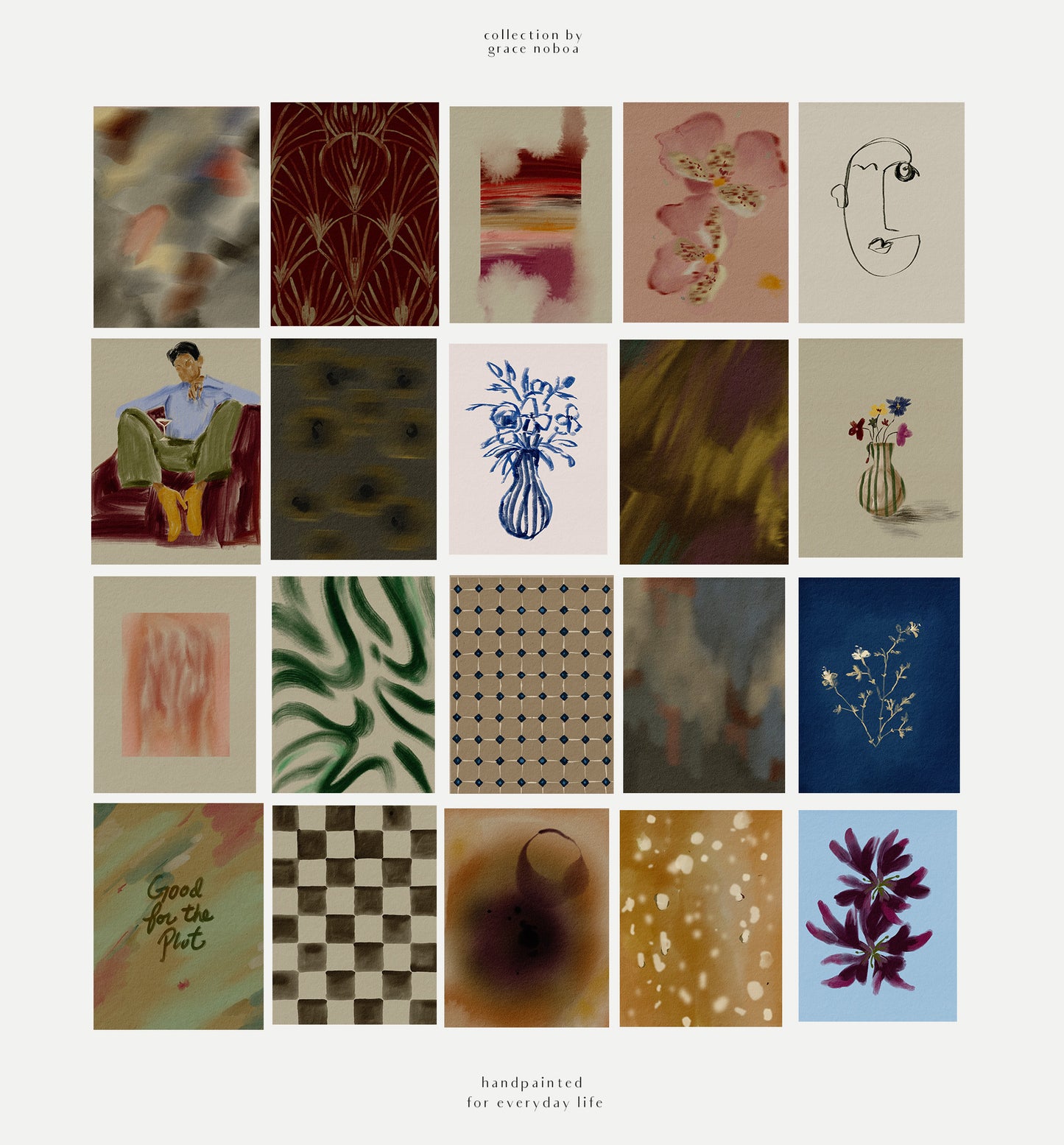 Contemporary modern home decor digital printable wall art posters