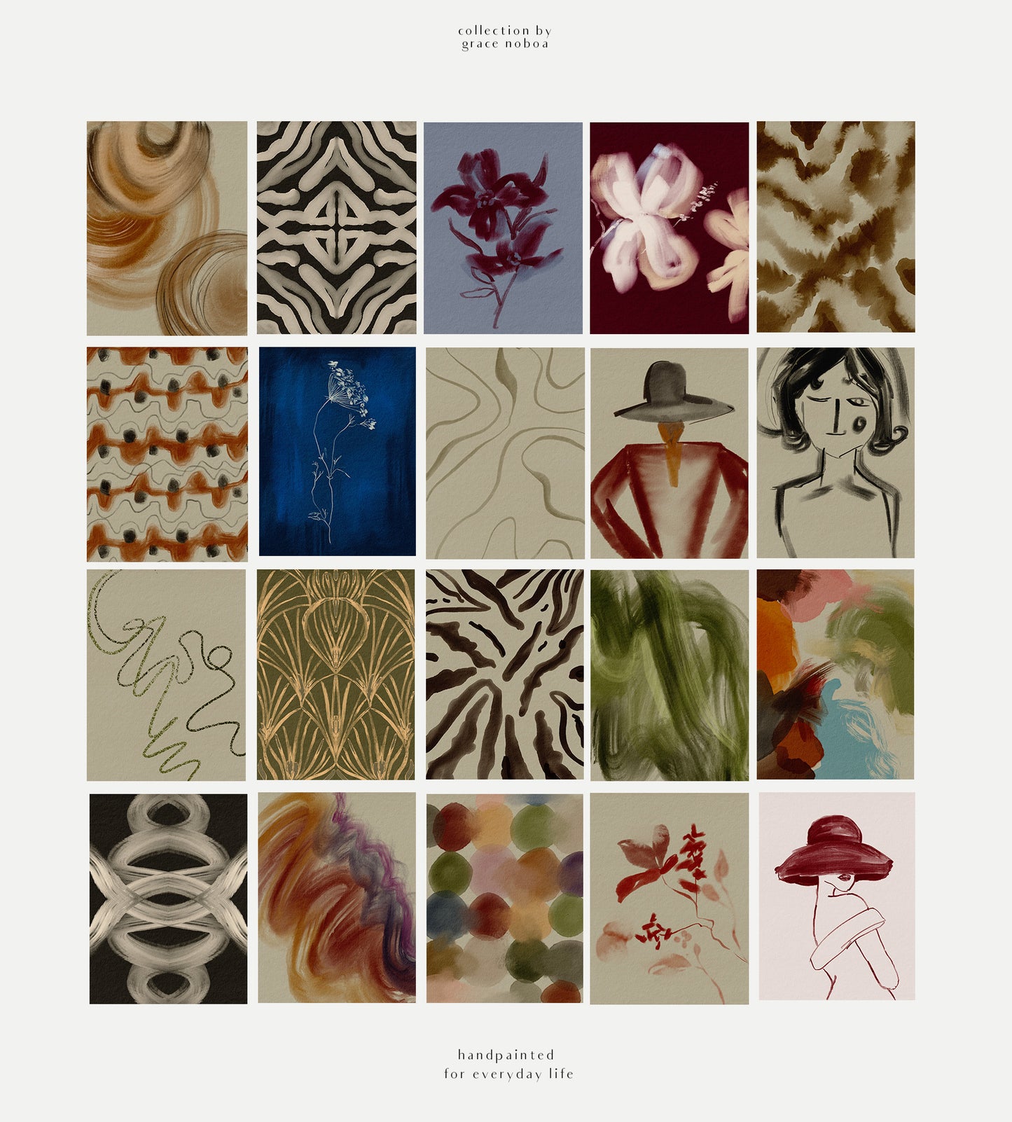 Contemporary modern home decor digital printable wall art posters