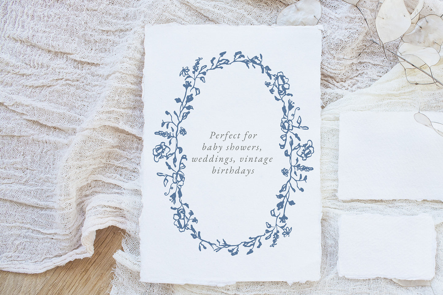 Blue Victorian Vintage Fine Line Art vector clipart