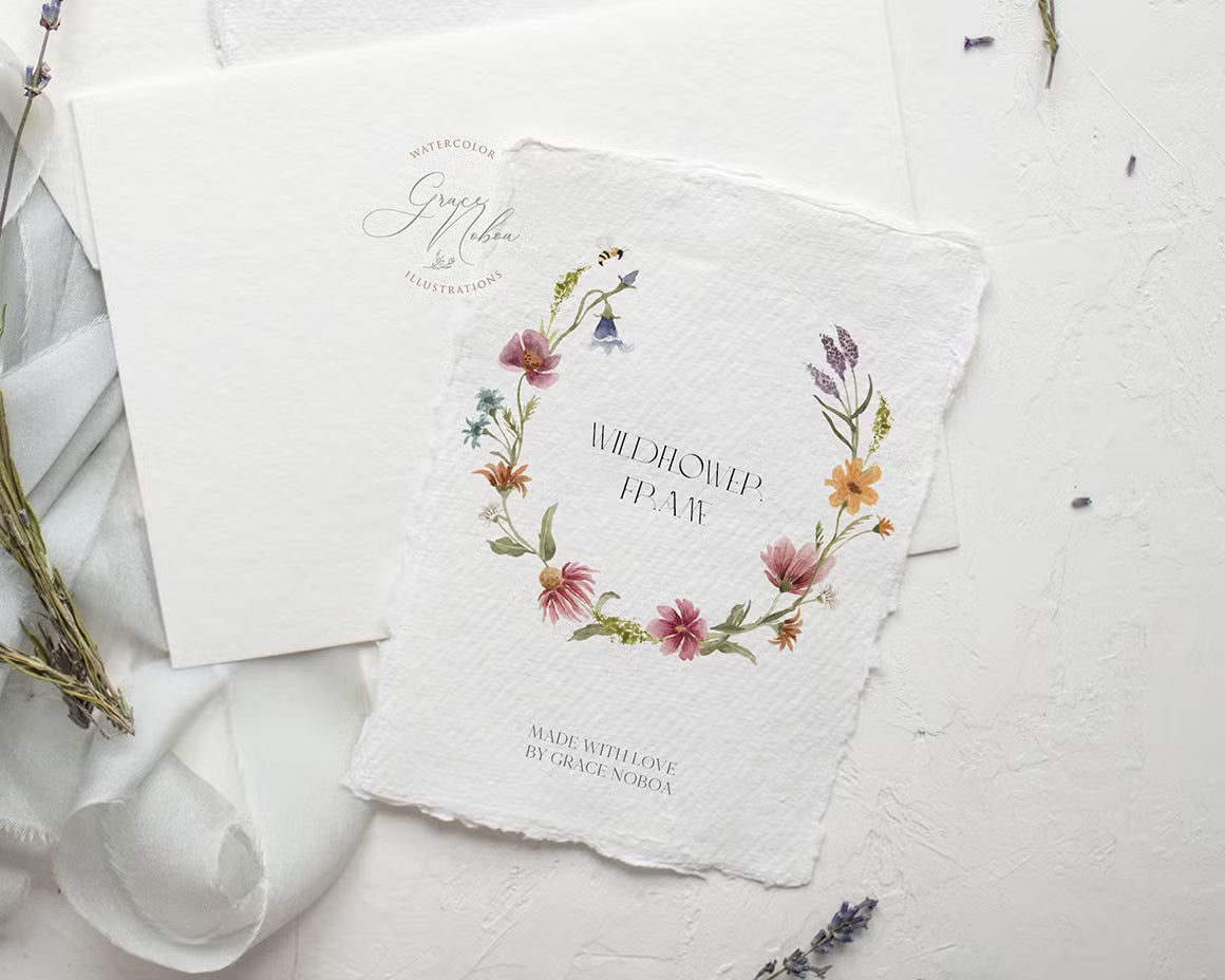 Wildflower Whimsical Tiny Bright florals clipart